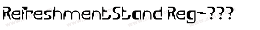 RefreshmentStand Reg字体转换